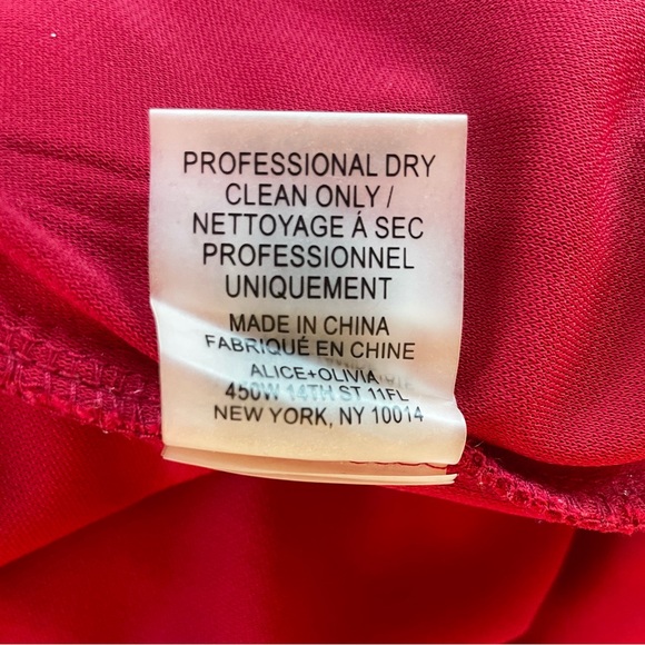 Alice + Olivia Red Ruched Bodycon Dress - Picture 9 of 9